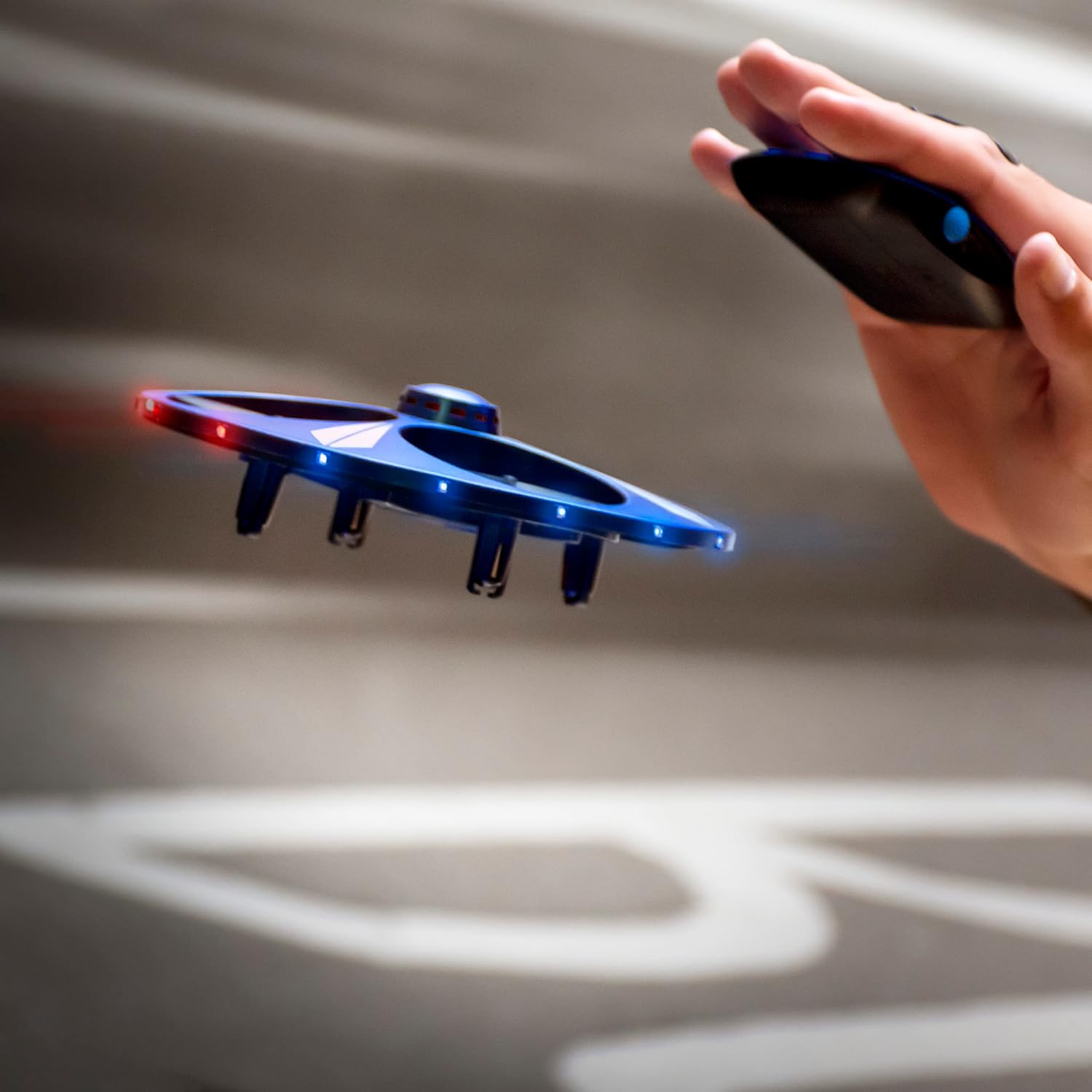 Hand Gesture Controlled Motion UFO Flyer Quadcoptor