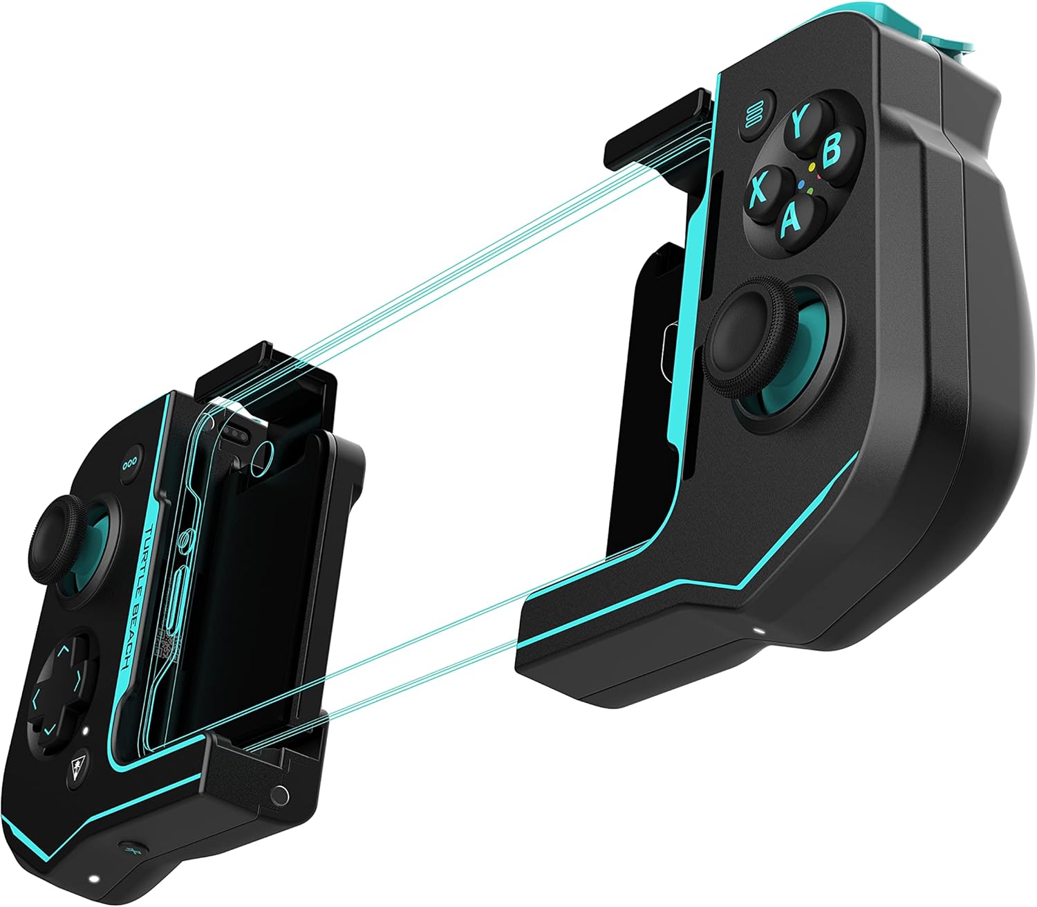Turtle Beach Atom Mobile Gaming Controller for Android 8.0+ Devices with Bluetooth 4.2 – Black/Teal