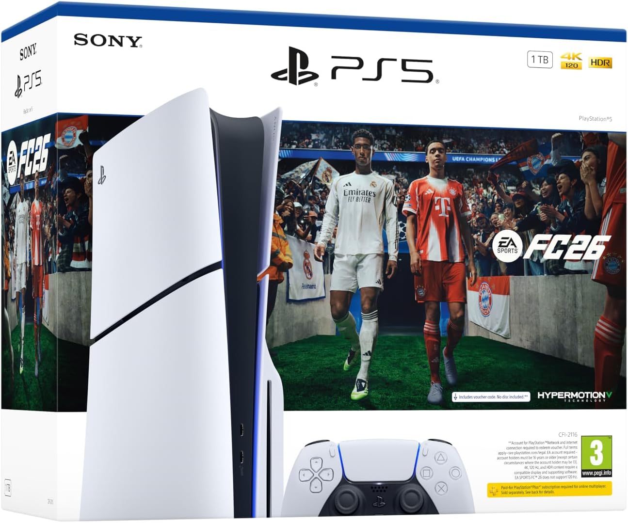 PlayStation 5 PS5 Disc Edition (Slim) - EA SPORTS FC 26 Bundle