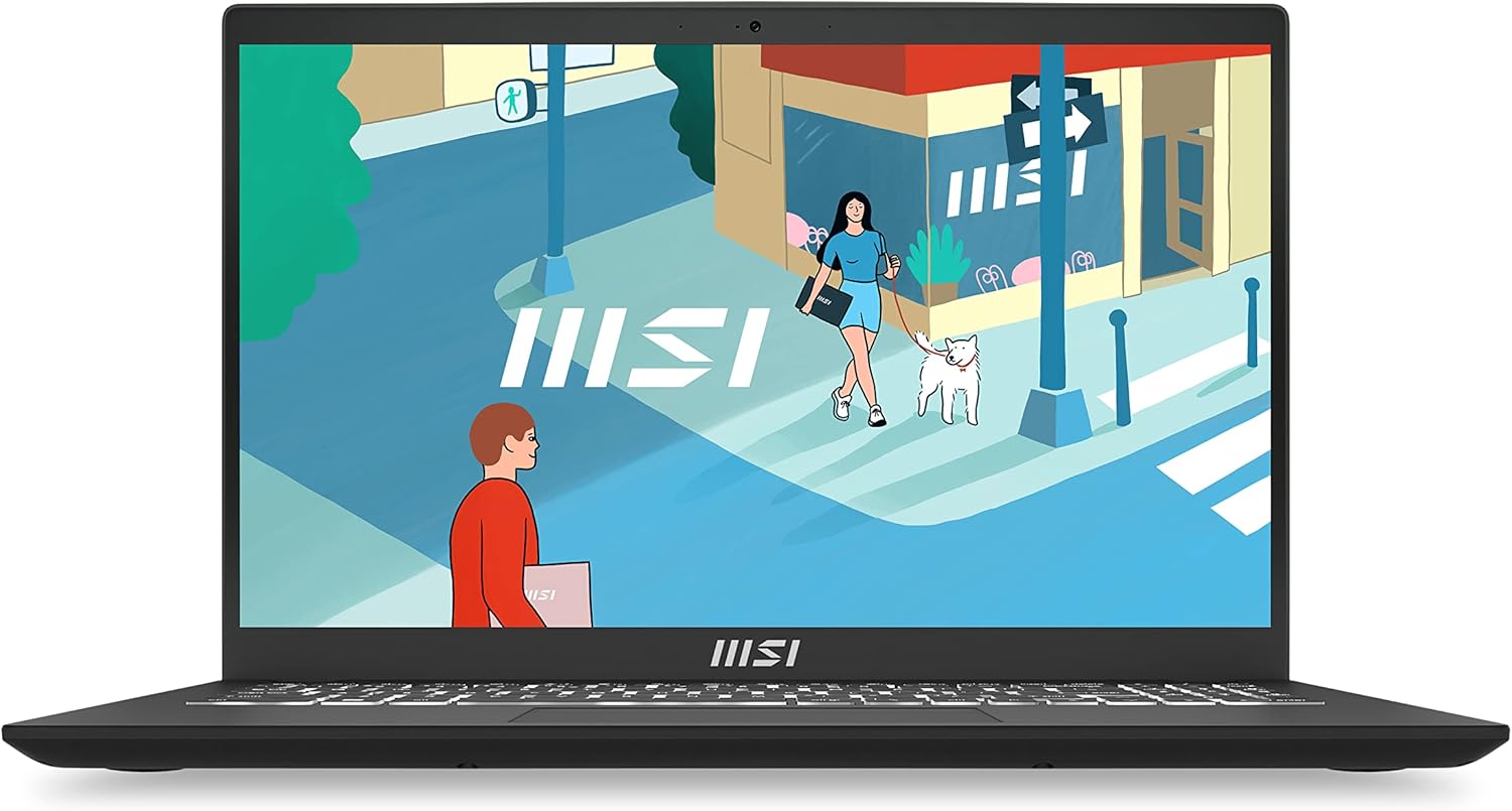MSI Modern 15 - Core i7-1355U, 16GB RAM, 512GB SSD, Windows 11, Thin & Light Productivity Laptop