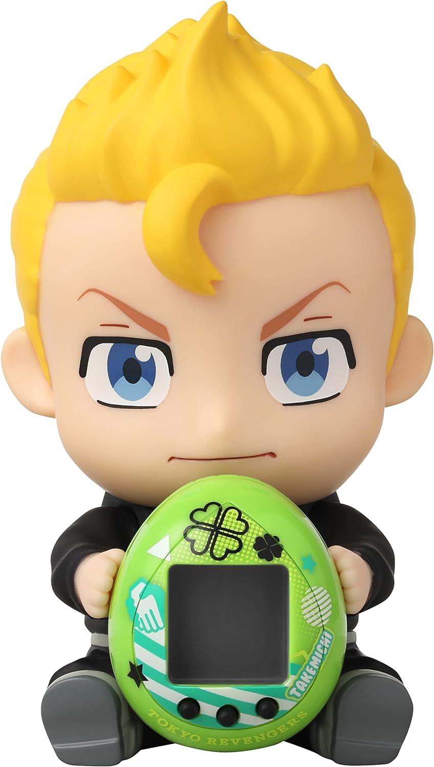 TAMAGOTCHI Tokyo Revengers Takemichi Version With Hugmy Figure | 4cm Virtual Pet Based On Tokyo Revengers Manga And Anime With Collectable Takemichi Hugmy Anime Merch