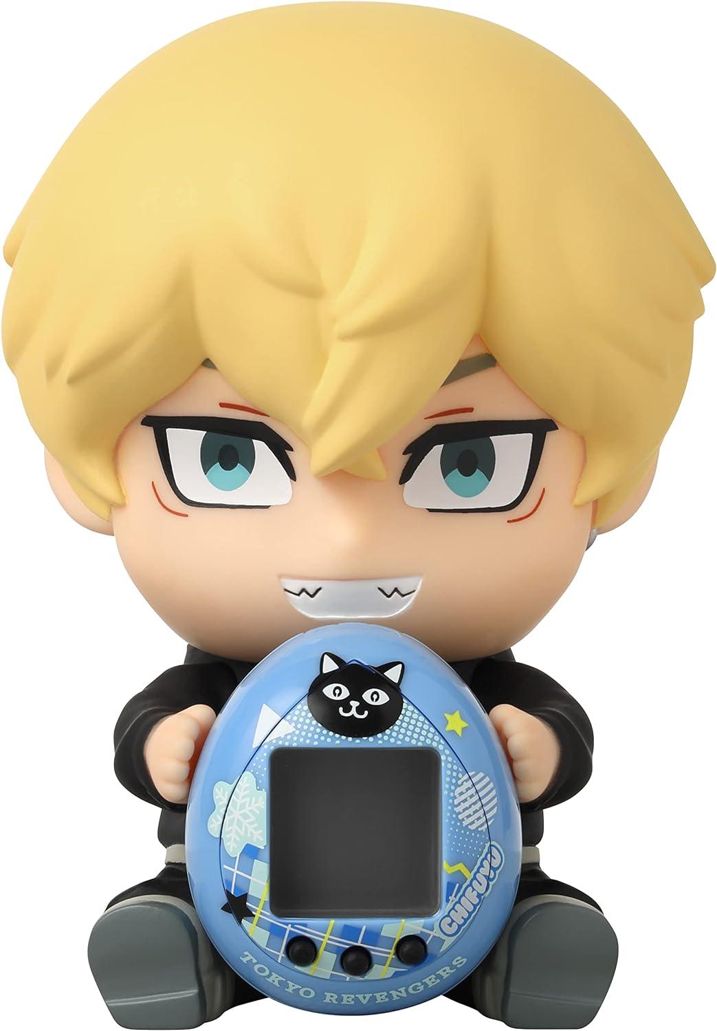 TAMAGOTCHI Tokyo Revengers Chifuyu Version With Hugmy Figure | 4cm Virtual Pet Based On Tokyo Revengers Manga And Anime With Collectable Chifuyu Hugmy Anime Merch