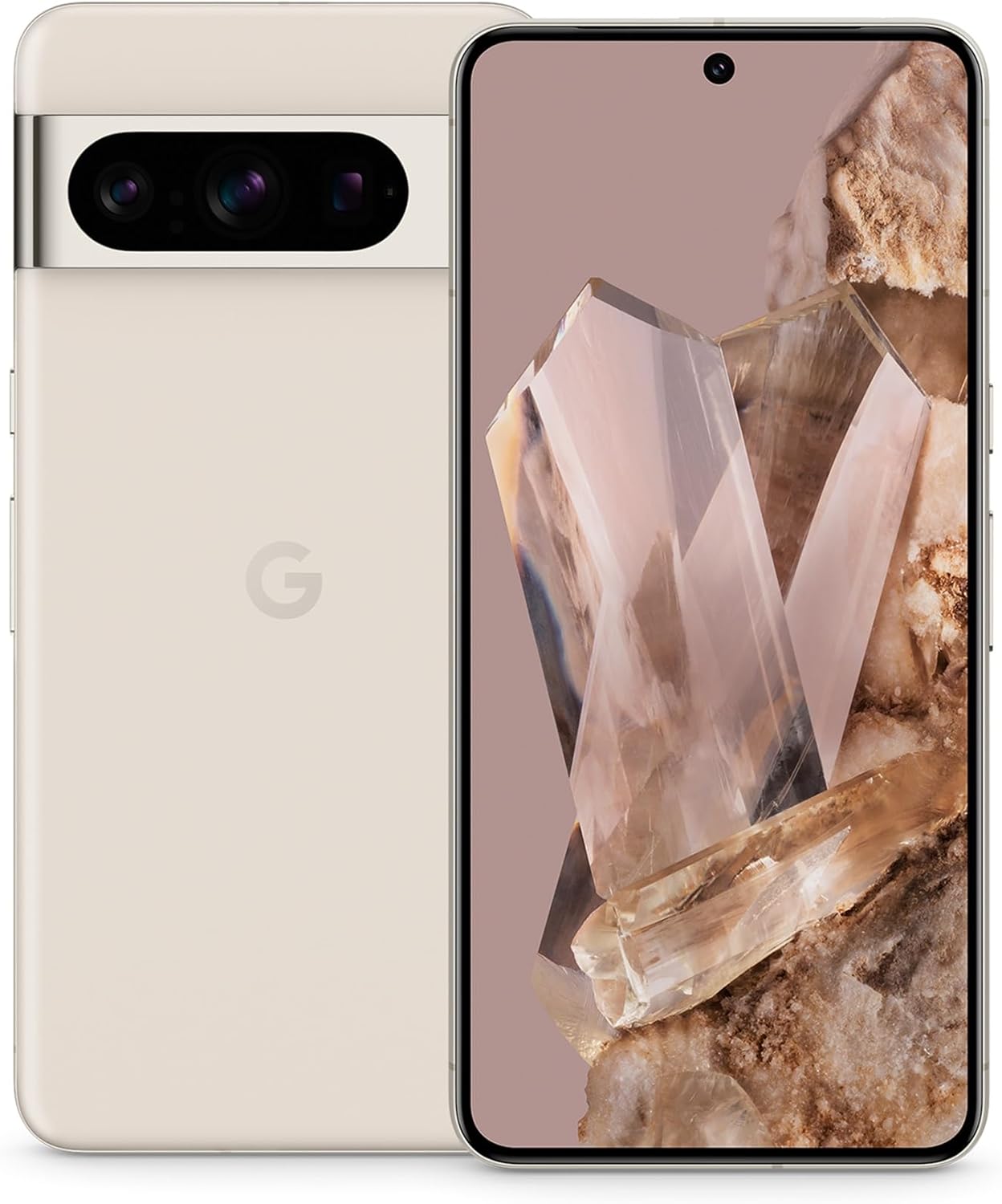 Google Pixel 8 Pro, Porcelain, 512GB, Unlocked Android Smartphone with telephoto lens, 24-hour battery and Super Actua display