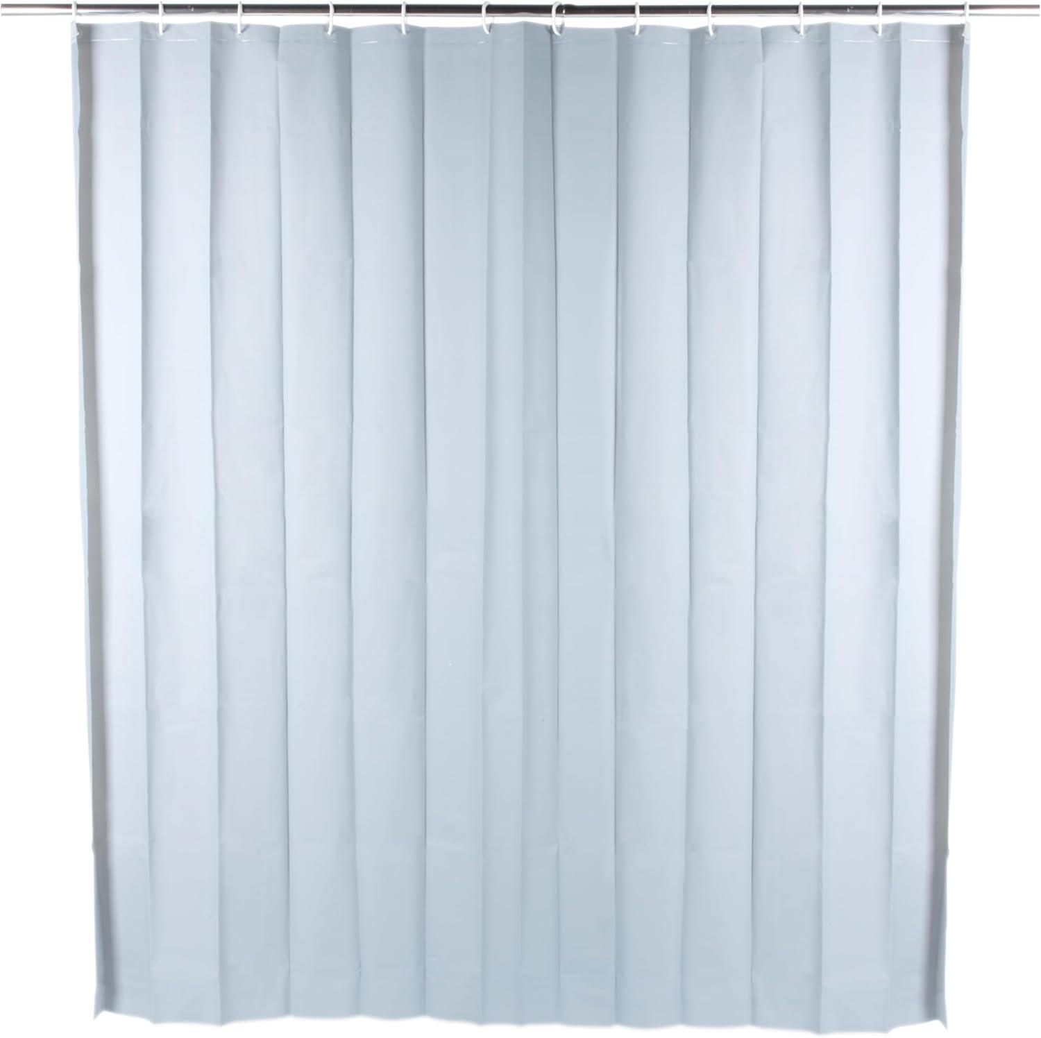 Beldray Antibac Shower Curtain - Quick & Easy to Use, 12 Hanging Hooks, Easily Wipes Clean & Protects Against Bacteria*, Treated with Zinc Pyrithione, Approx. 180 cm x 180 cm