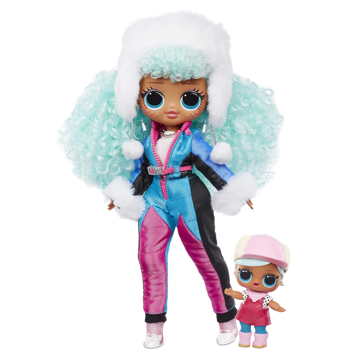 L.O.L. Surprise! O.M.G. Winter Chill ICY Gurl Fashion Doll & Brrr B.B. Doll with 25 Surprises