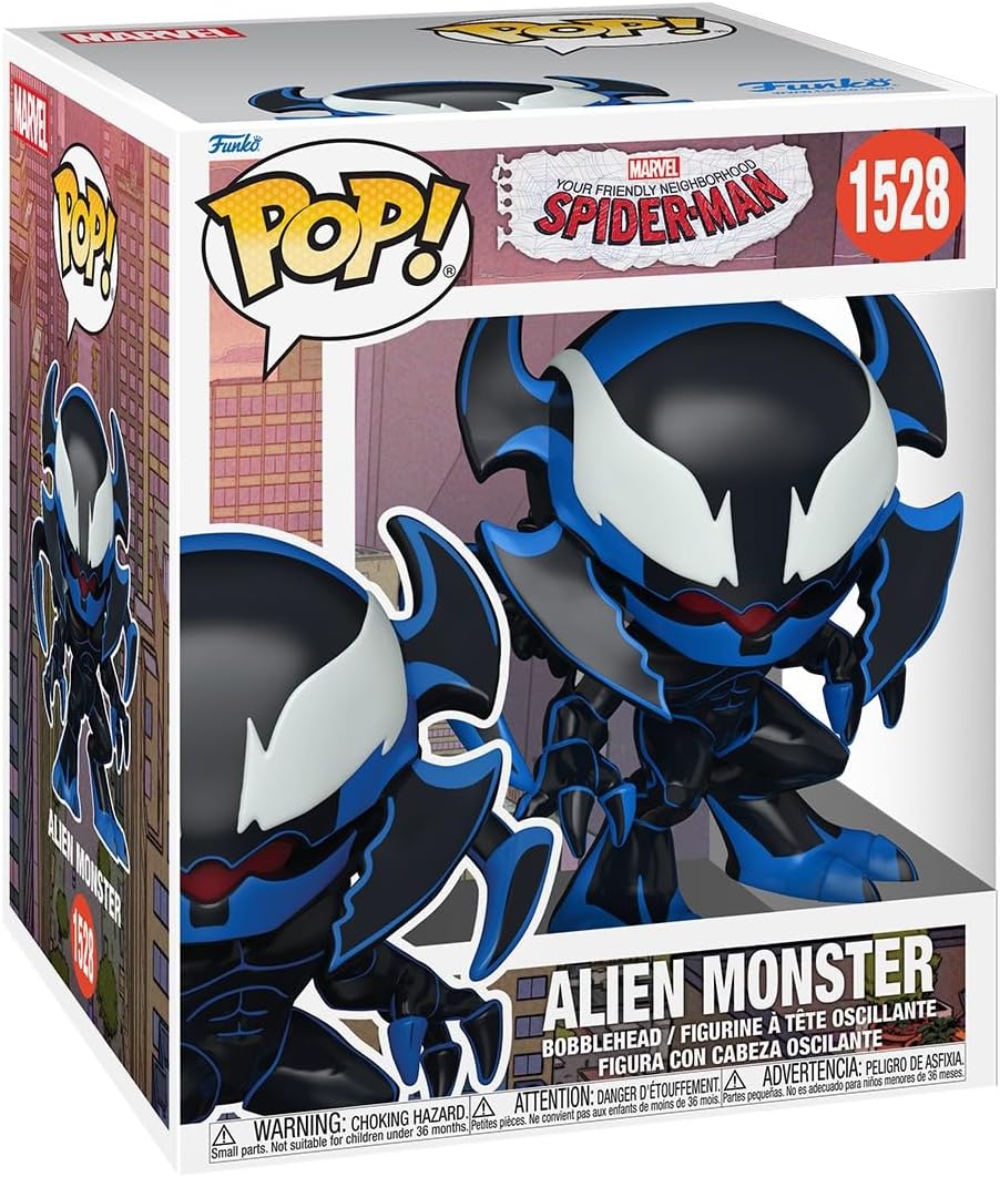 Funko POP! Super 6in - Friendly Neighborhood Spider-Man - Alien Monster