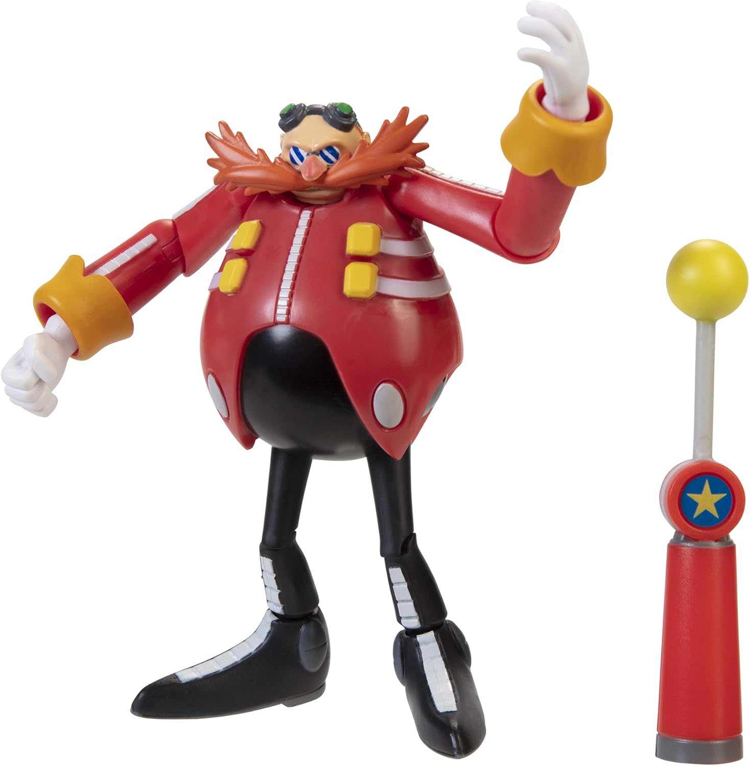 Sonic The Hedgehog 4-inch Doctor Eggman Action Figure with Checkpoint Accessory - Rare