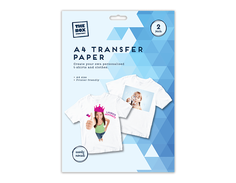 A4 T-Shirt Transfer Paper - 2 Pack
