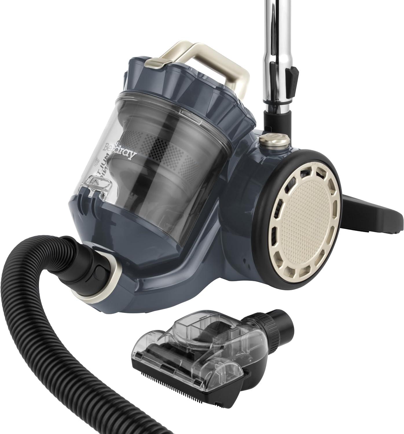 Beldray Titanium Pet Plus+ Multicyclonic Vacuum Cleaner - Cylinder Vacuum with Pet Turbo Brush, Flexible Hose and Crevice Tool for Hard-to-Reach Areas, 2.5L Dust Tank and HEPA filter, 700W