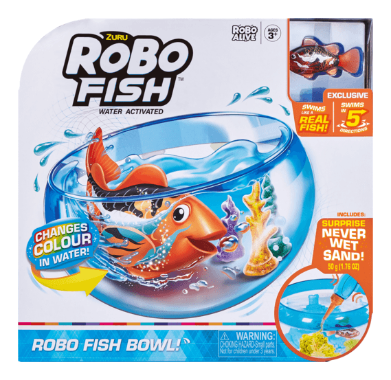 Robo Alive Robo Fish S1, Assorted, Random Delivery