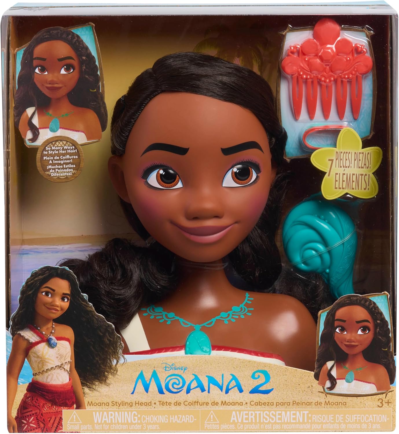 Disney Princess Small Styling Head Moana