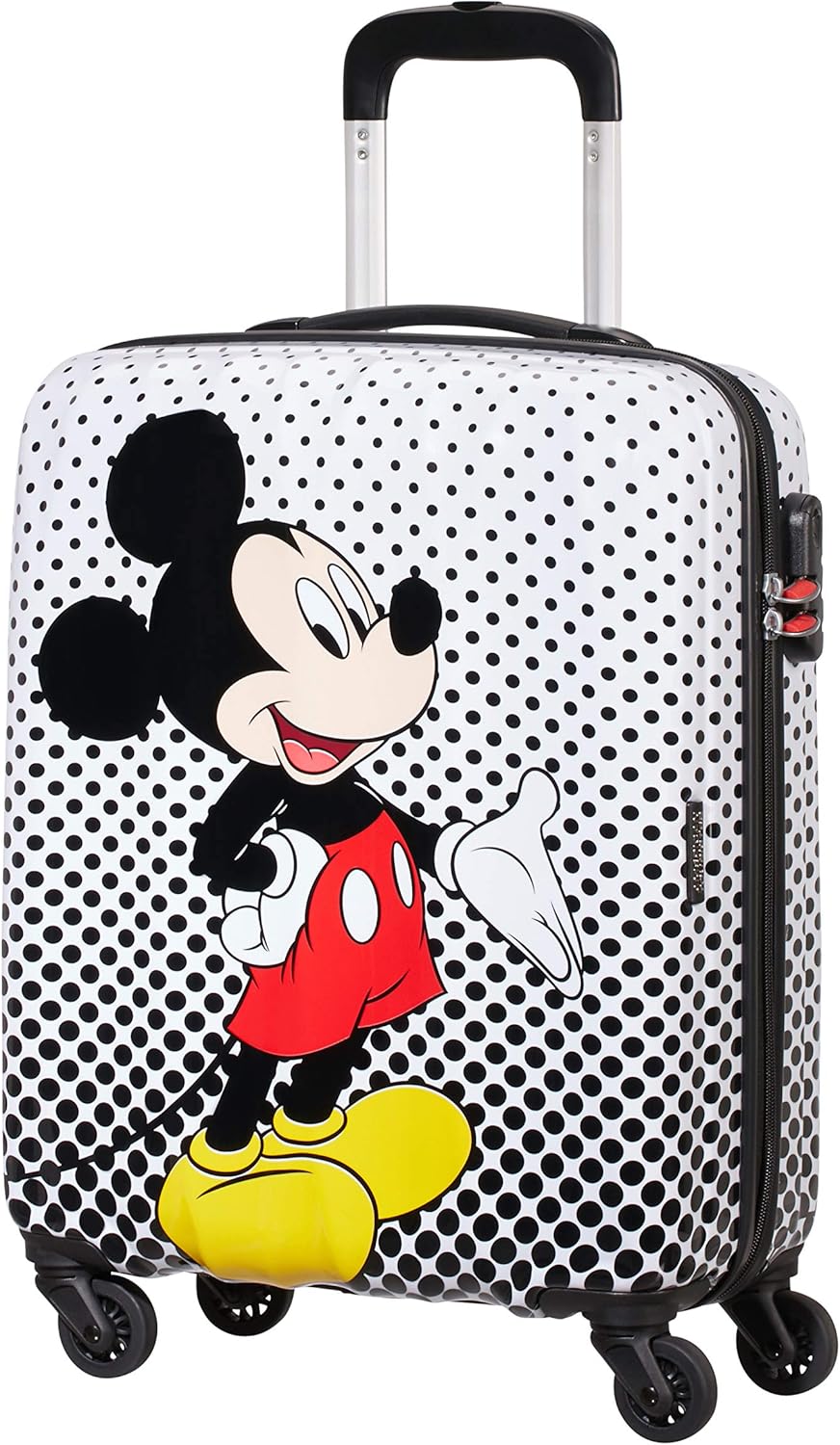 American Tourister Disney Legends - Spinner S, Kids luggage, 55 cm, 36 L, Multicolour (Mickey Mouse Polka Dot)