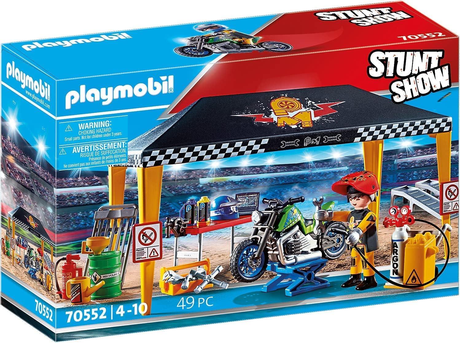 Playmobil Stunt Show Service Tent, Fun Imaginative Role-Play, PlaySets