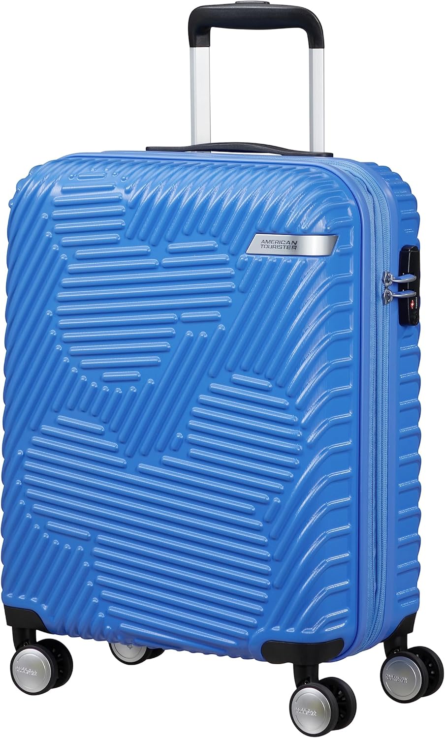 American Tourister Wavebreaker Disney, Spinner, Cabin Size Suitcase Mickey Mouse Clouds Blue 55 x 40 x 20 cm