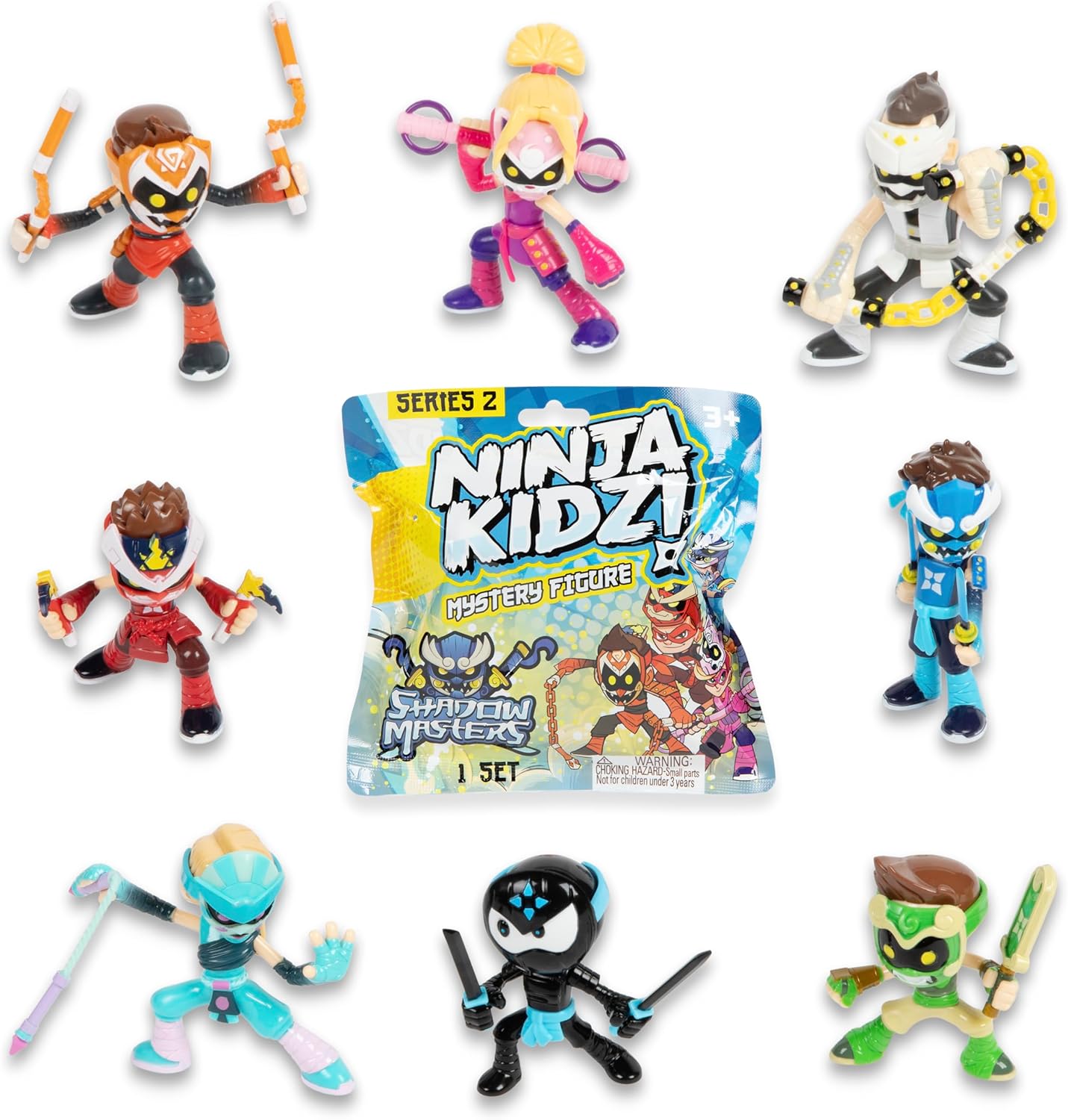 Ninja Kidz Shadow Masters Mystery Figures Series 2, Mystery Surprise Unboxing, Official Merch