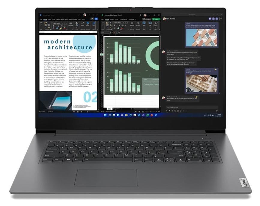 Lenovo V17 G3 IAP Laptop, 17.3 Inch Full HD 1080p Screen, Intel Core i5 1235U 12th Gen, 8GB RAM, 512GB SSD, Iris Xe Graphics, Windows 11 Pro