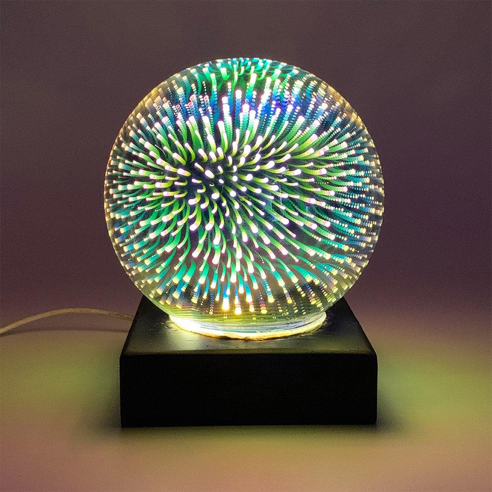 RED5 Colour Changing Fibre Ball Table Lamp
