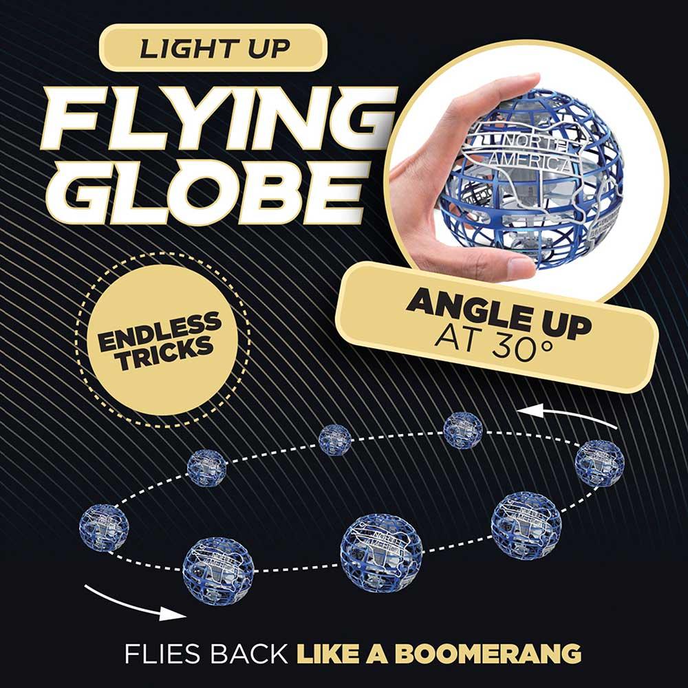 Mesmirising Flying Globe with Different Spin Modes