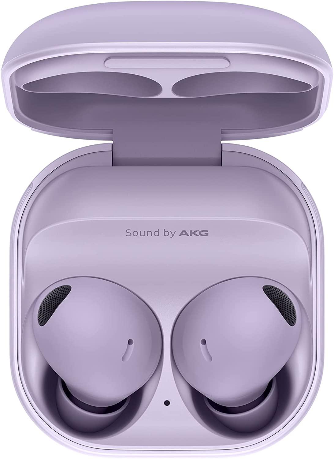 Samsung Galaxy Buds2 Pro Bluetooth Earbuds, True Wireless, Noise Cancelling, Charging Case, Quality Sound, Water Resistant, Bora Purple