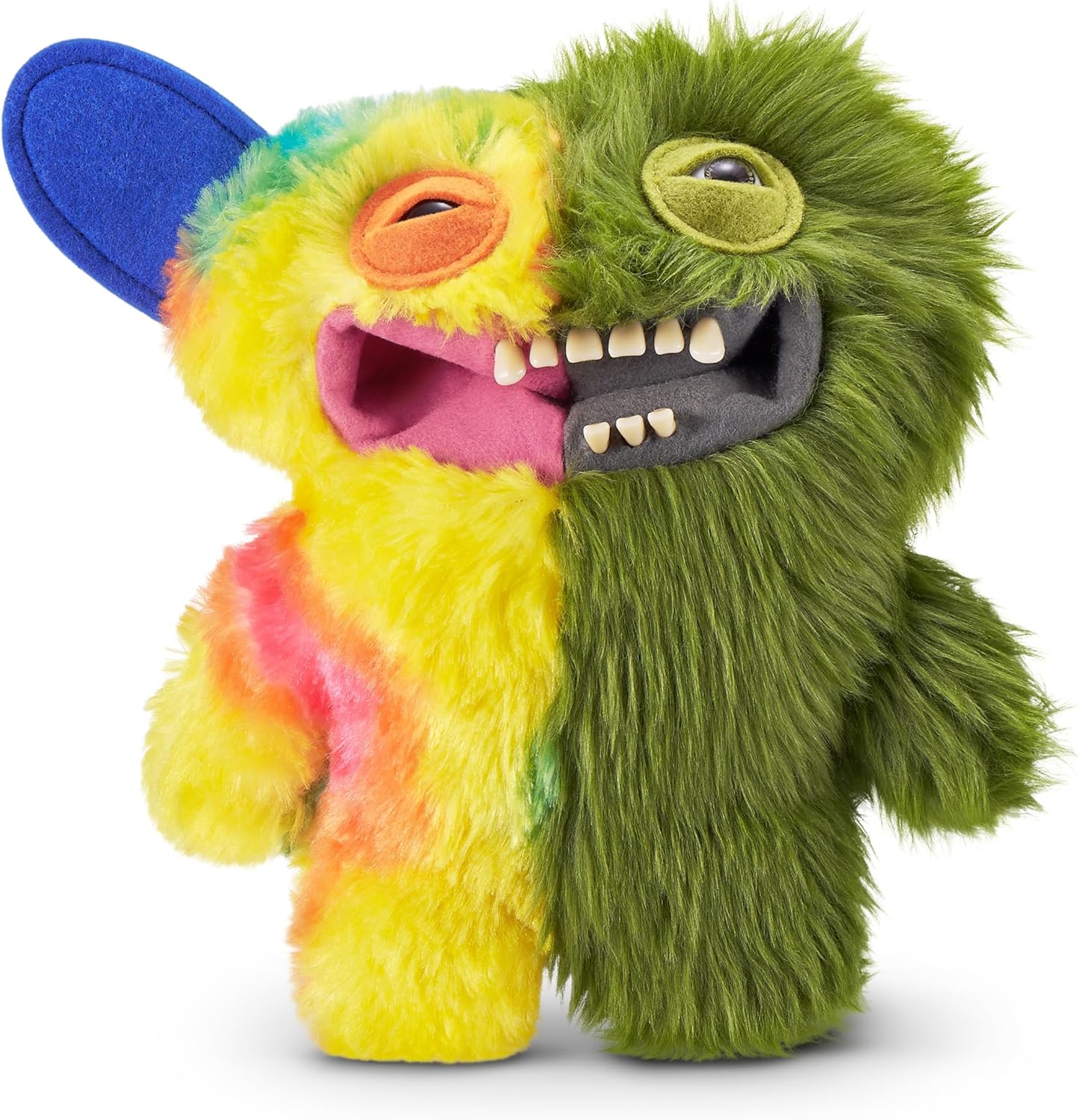 Fuggler Misfit Monsters by ZURU, Funny Ugly Monster, Plush, Collectible, Toy (Grinnero McGoo - Green & Multi)