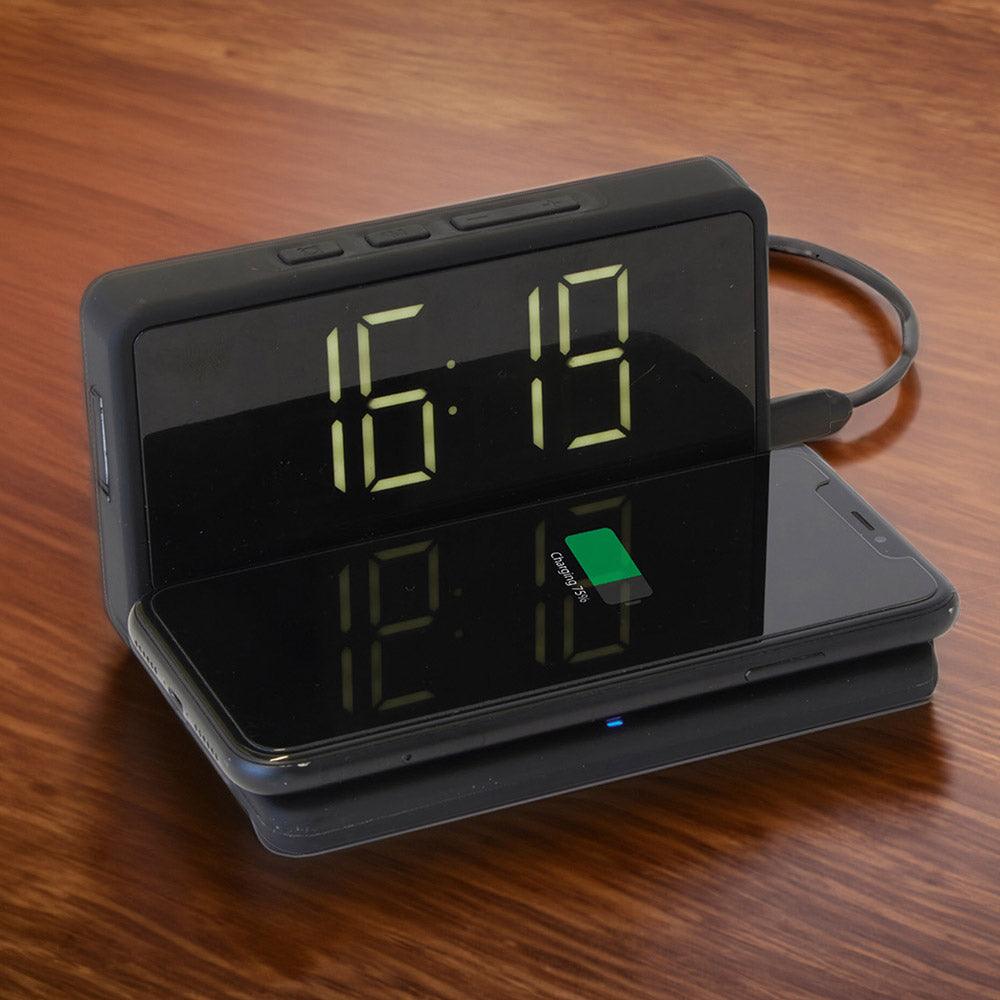 RED5 Alarm Clock With Wireless Phone Charger (Qi Enabled Devices)