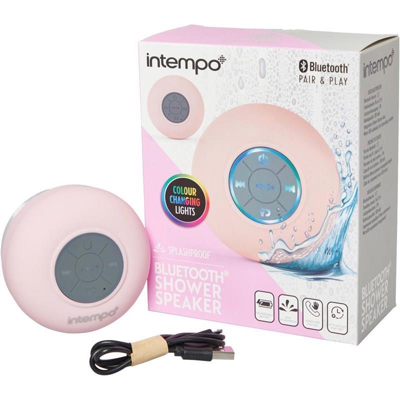 Intempo Bluetooth Splashproof Shower Speaker - Pink