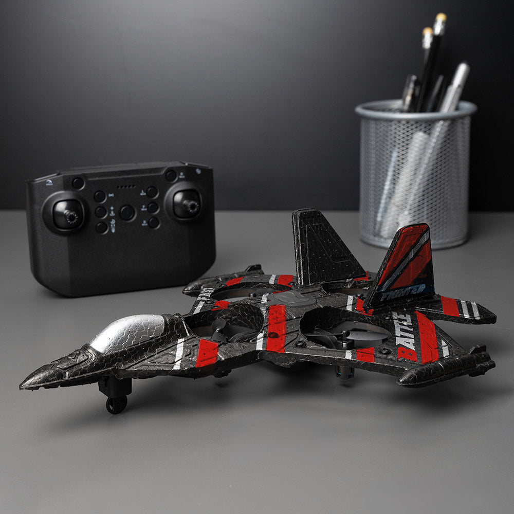 RC Remote Control Jet Fighter Flying Toy in Red