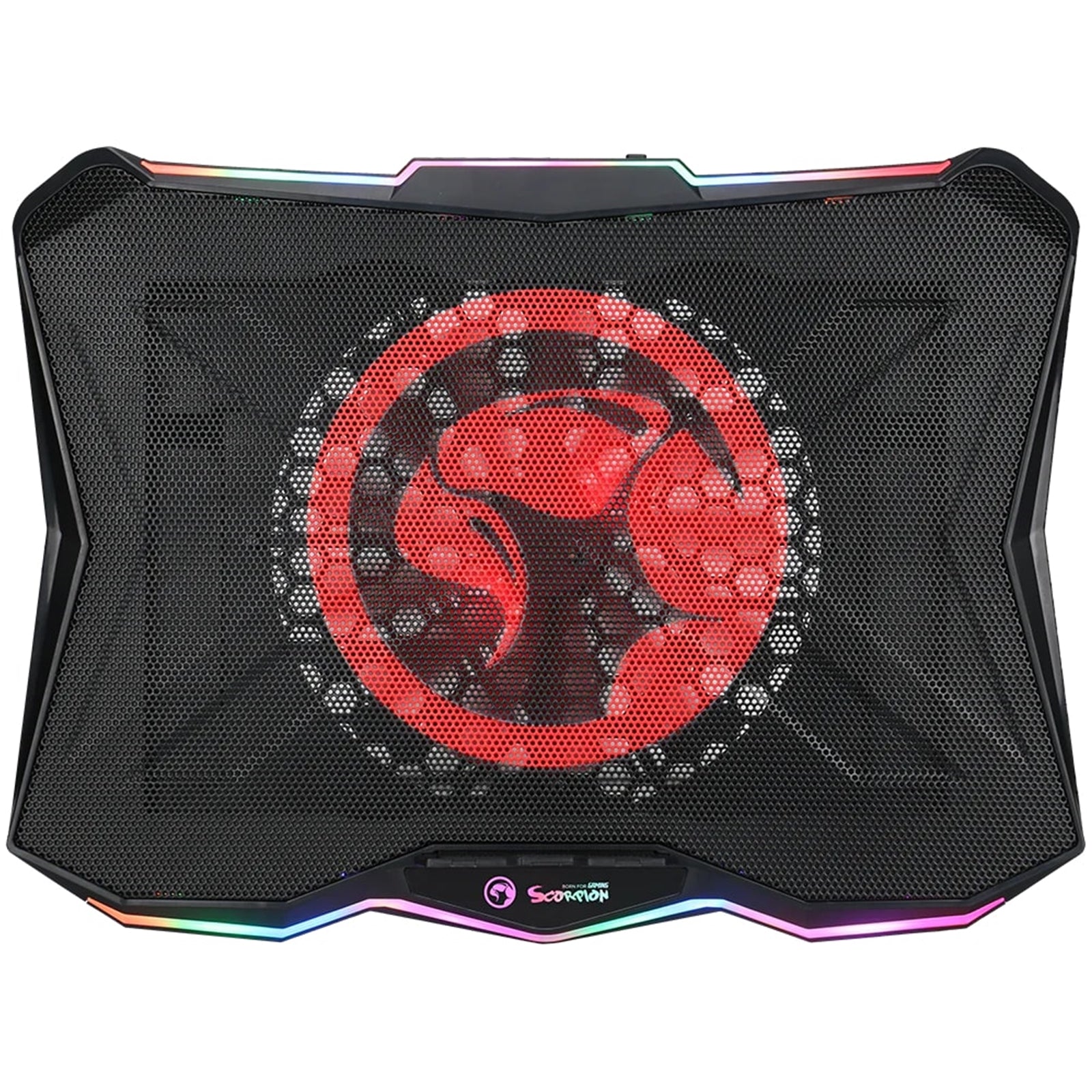 Marvo Scorpion Atlas 40 USB Powered RGB Laptop Cooling Stand (Black)