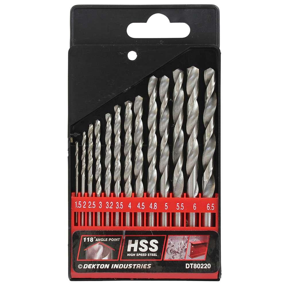Dekton Drill HSS 13Pc Set 1.5-6. 5Mm
