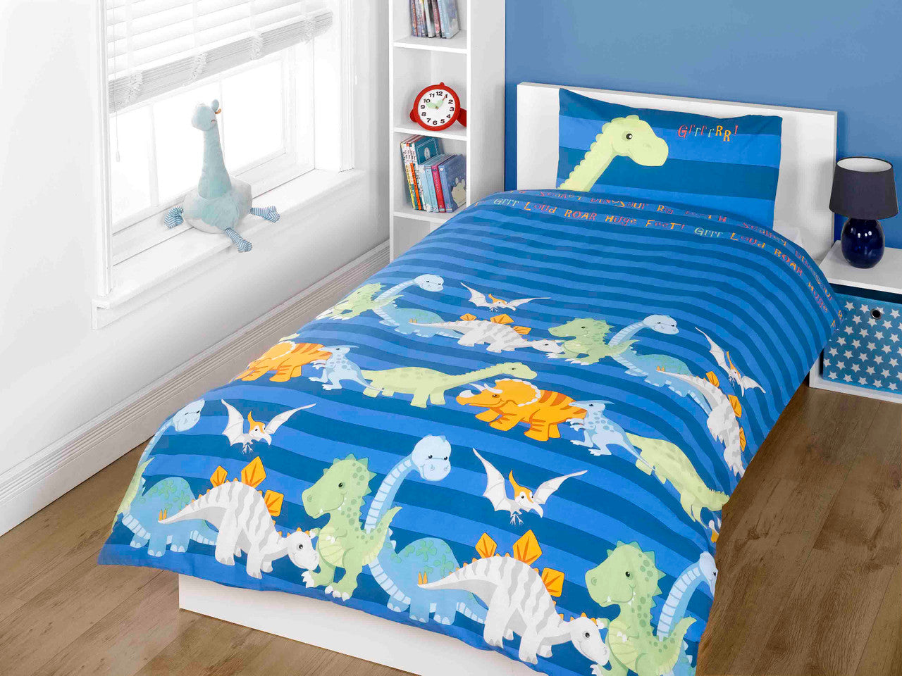 Dinosaur Duvet Toddler Blue