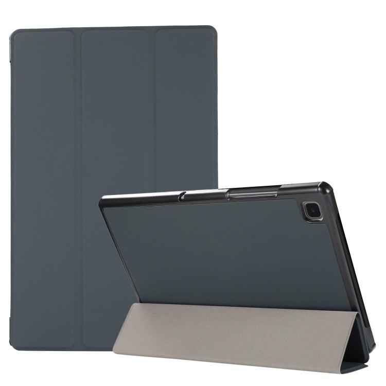 3-folding Skin Texture Horizontal Flip TPU + PU Leather Case Cover with Holder Samsung Galaxy Tab A7 10.4 (2020) T500 / T505 (Black)