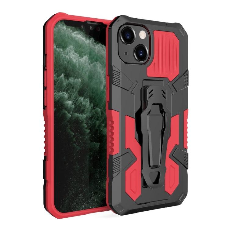 Apple iPhone 14 Machine Armor Warrior PC + TPU Phone Case Cover (Red)
