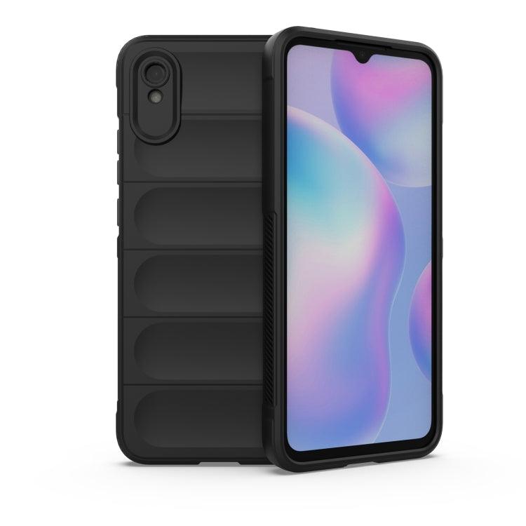 Xiaomi Redmi 9A Magic Shield TPU + Flannel Phone Case Cover (Black)