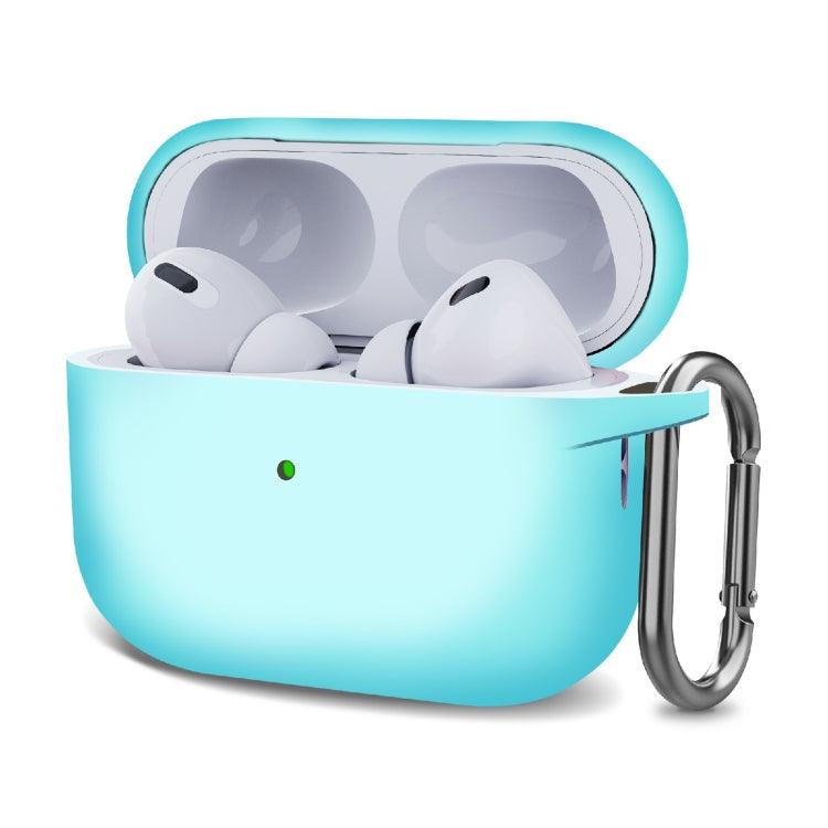 Silicone Thickening Wireless Earphone Protective Case with Hook Apple AirPods Pro 2 (Luminous)
