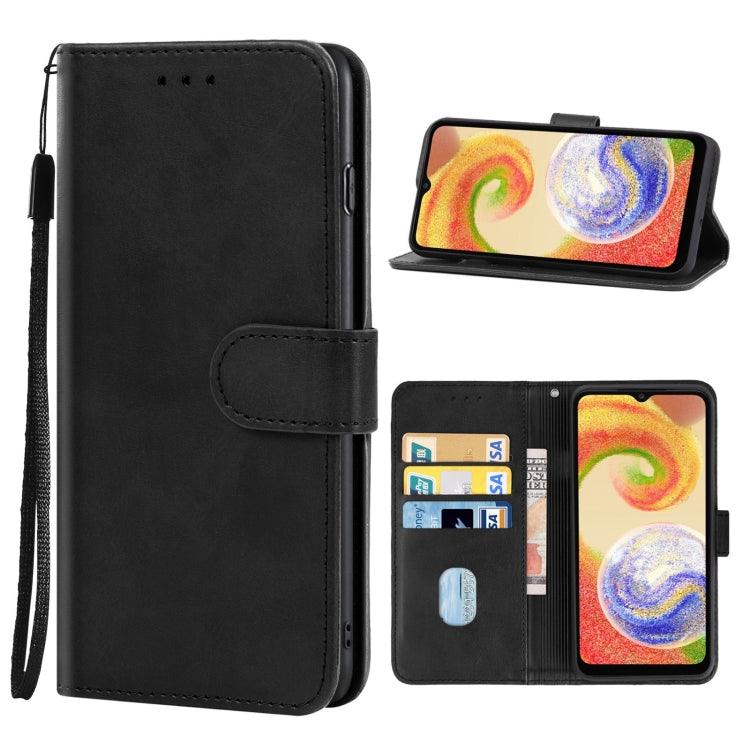 Samsung Galaxy A04 Leather Phone Case Cover (Black)