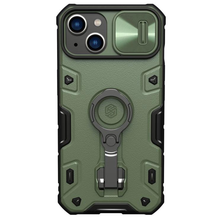 Apple iPhone 14 NILLKIN Shockproof CamShield Armor Protective Case Cover (Green)