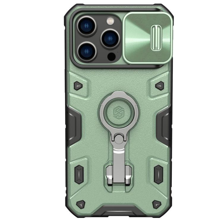 Apple iPhone 14 Pro Max NILLKIN Shockproof CamShield Armor Protective Case Cover (Green)