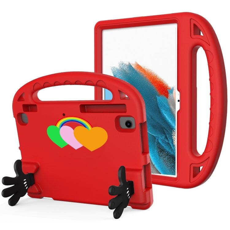 Samsung Galaxy Tab A8 10.5 2021 Love Small Palm Holder EVA Tablet Case Cover (Red)