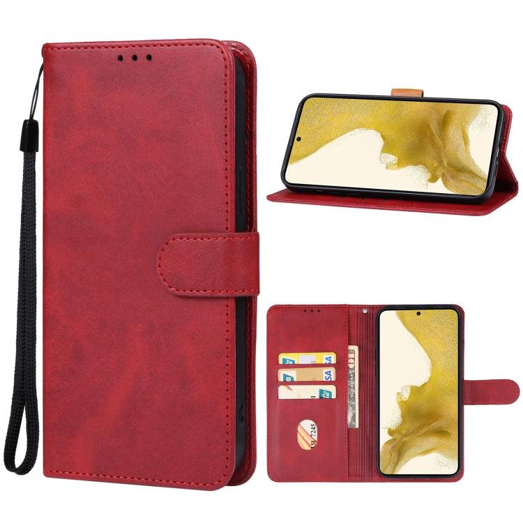 Samsung Galaxy S23+ 5G Leather Phone Case Cover (Red)