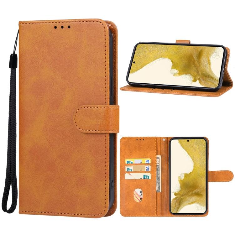 Samsung Galaxy S23+ 5G Leather Phone Case Cover (Brown)
