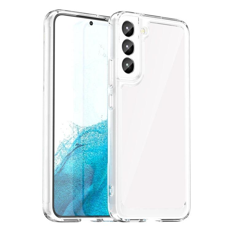 Samsung Galaxy S23+ 5G Colorful Series Acrylic + TPU Phone Case Cover (Transparent)