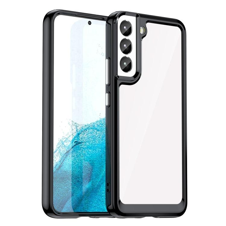 Samsung Galaxy S23+ 5G Colorful Series Acrylic + TPU Phone Case Cover (Black)