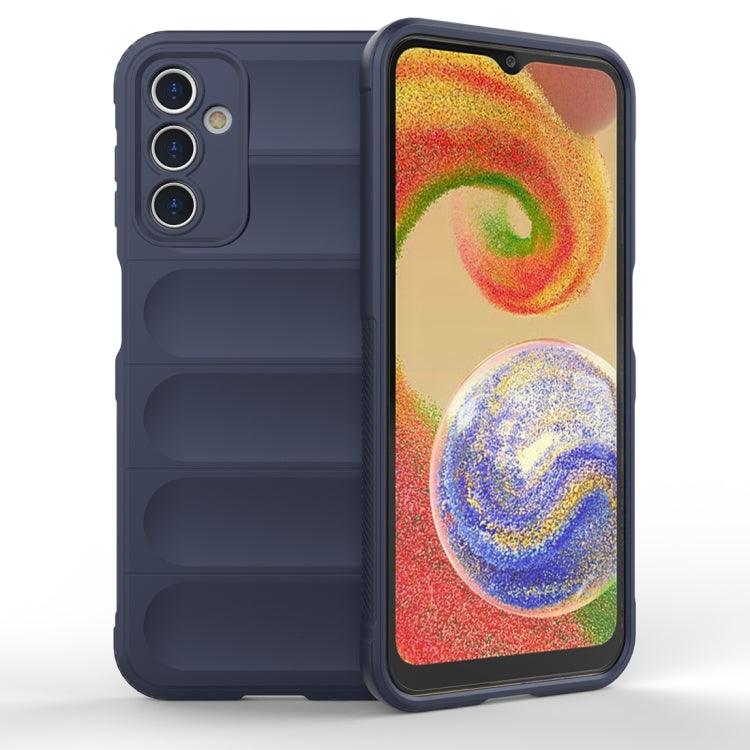 Samsung Galaxy A14 5G Magic Shield TPU + Flannel Phone Case Cover (Dark Blue)