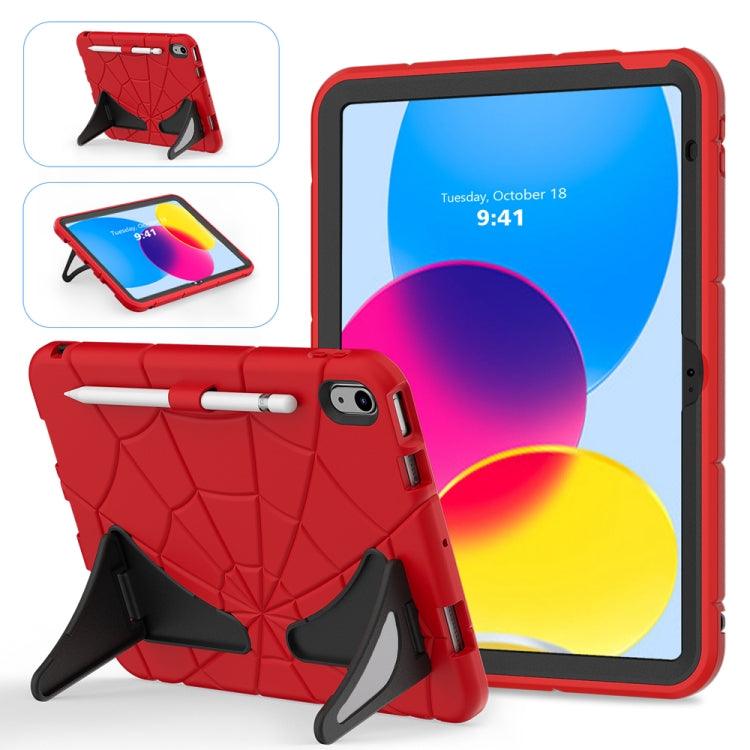 Apple iPad 10th Gen 10.9 2022 Silicone + PC Shockproof Protective Tablet Case Cover (Red+Black)