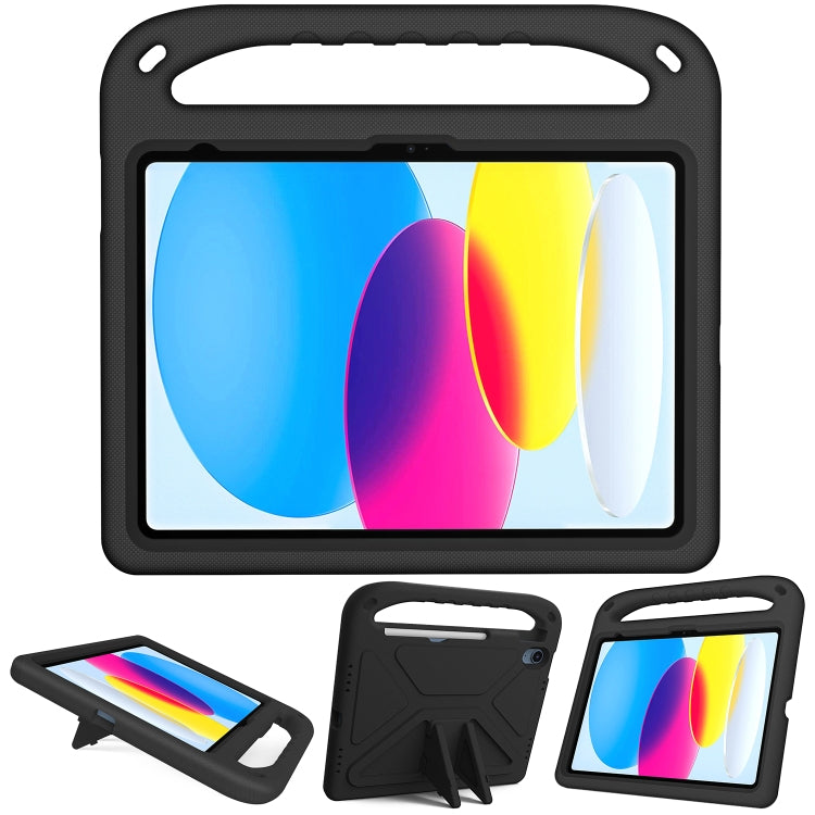 Apple iPad 11th Gen 2025, 10th Gen 10.9 2022 Handle Portable EVA Shockproof Tablet Case Cover (Black)