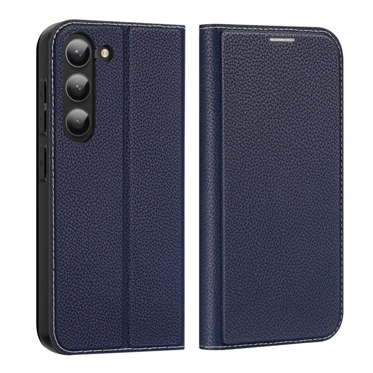 Samsung Galaxy S23 5G DUX DUCIS Skin X2 Series Horizontal Flip Leather Phone Case Cover (Blue)