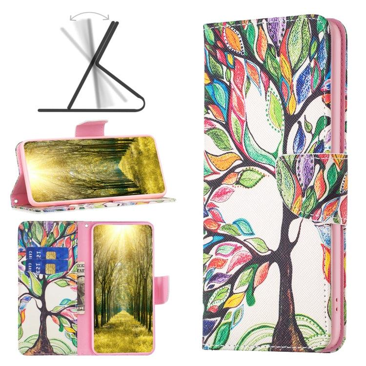 Samsung Galaxy A54 5G Drawing Pattern Leather Phone Case Cover (Tree Life)