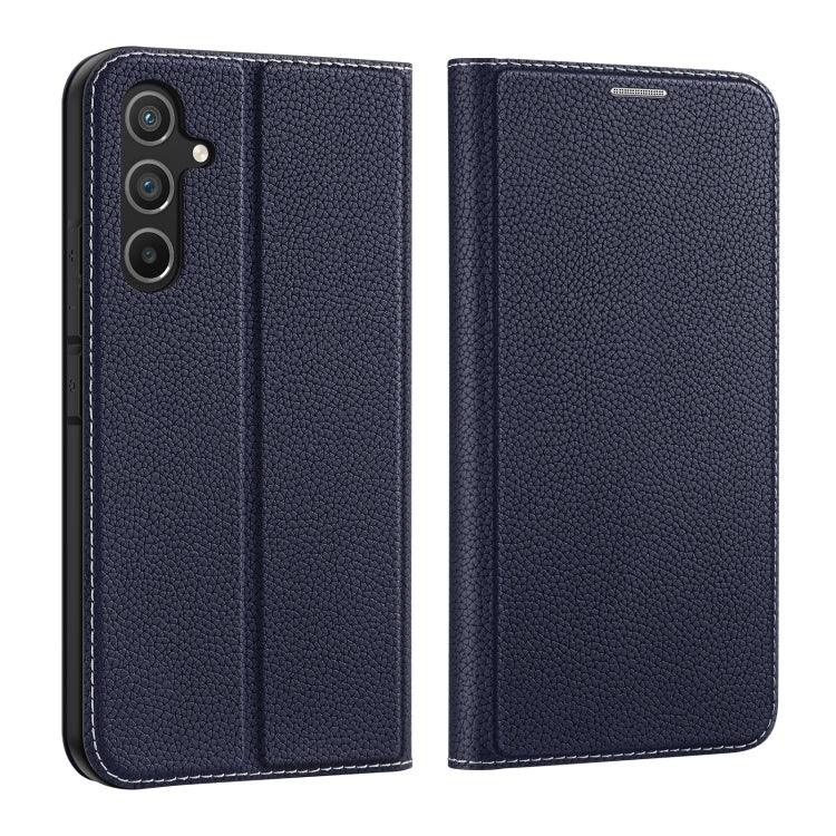 Samsung Galaxy A54 5G DUX DUCIS Skin X2 Series Horizontal Flip Leather Phone Case Cover (Blue)