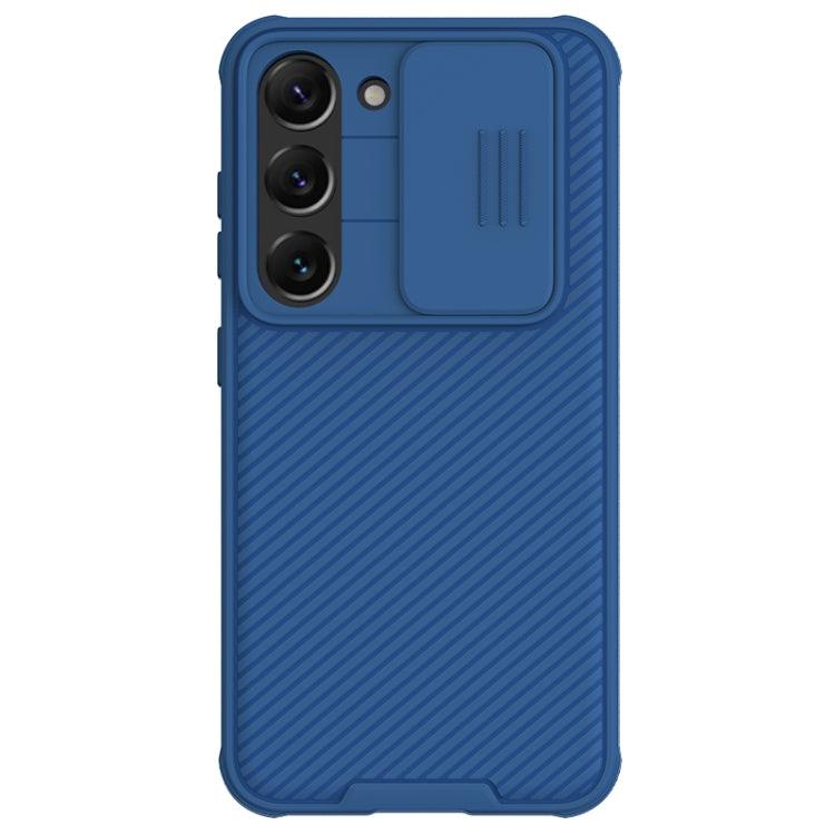 Samsung Galaxy S23+ 5G NILLKIN Black Mirror Pro Series Camshield Phone Case Cover (Blue)