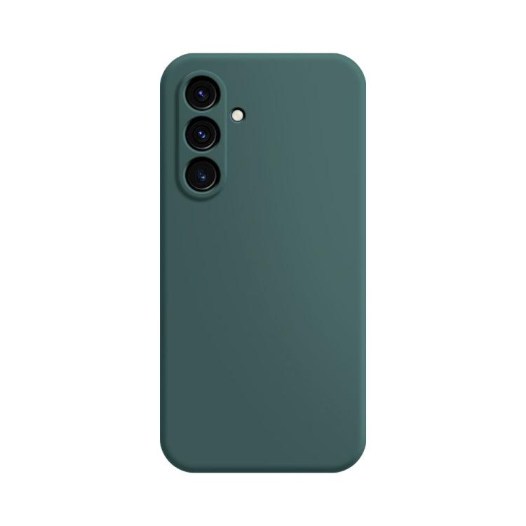 Samsung Galaxy A54 5G Imitation Liquid Silicone Phone Case Cover (Dark Green)
